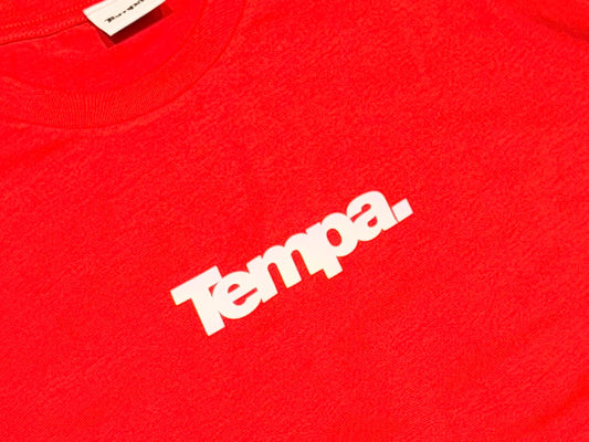 Tempa logo T-Shirt (Tortured Red)